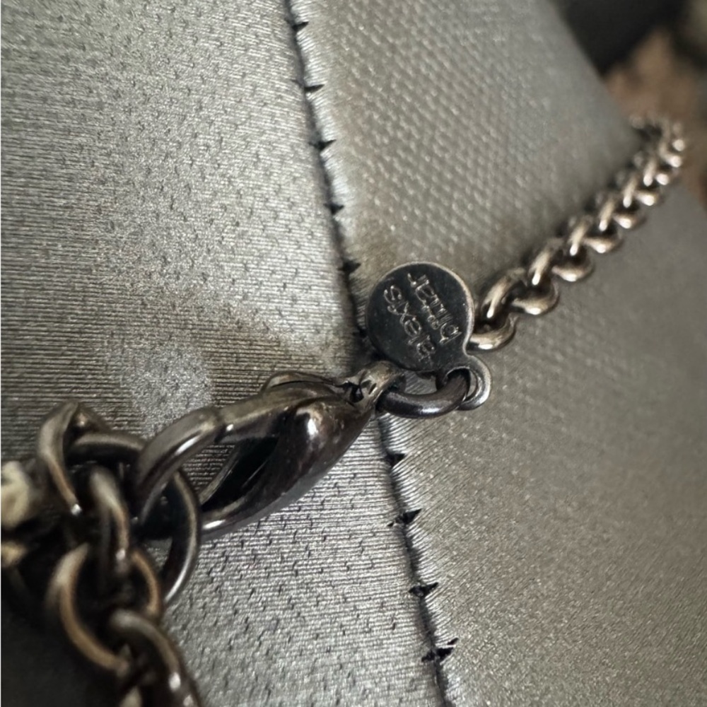Alexis Bittar Red and Pink Beaded Necklace in Gunmetal Setting. Rare NWT. - Picture 7 of 7